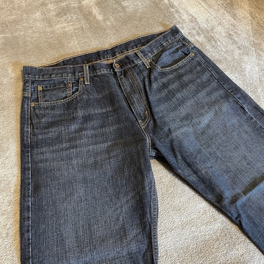 Levis Jeans Men's Blue 569 Loose Straight Fit Baggy Wide Leg Denim 38x28